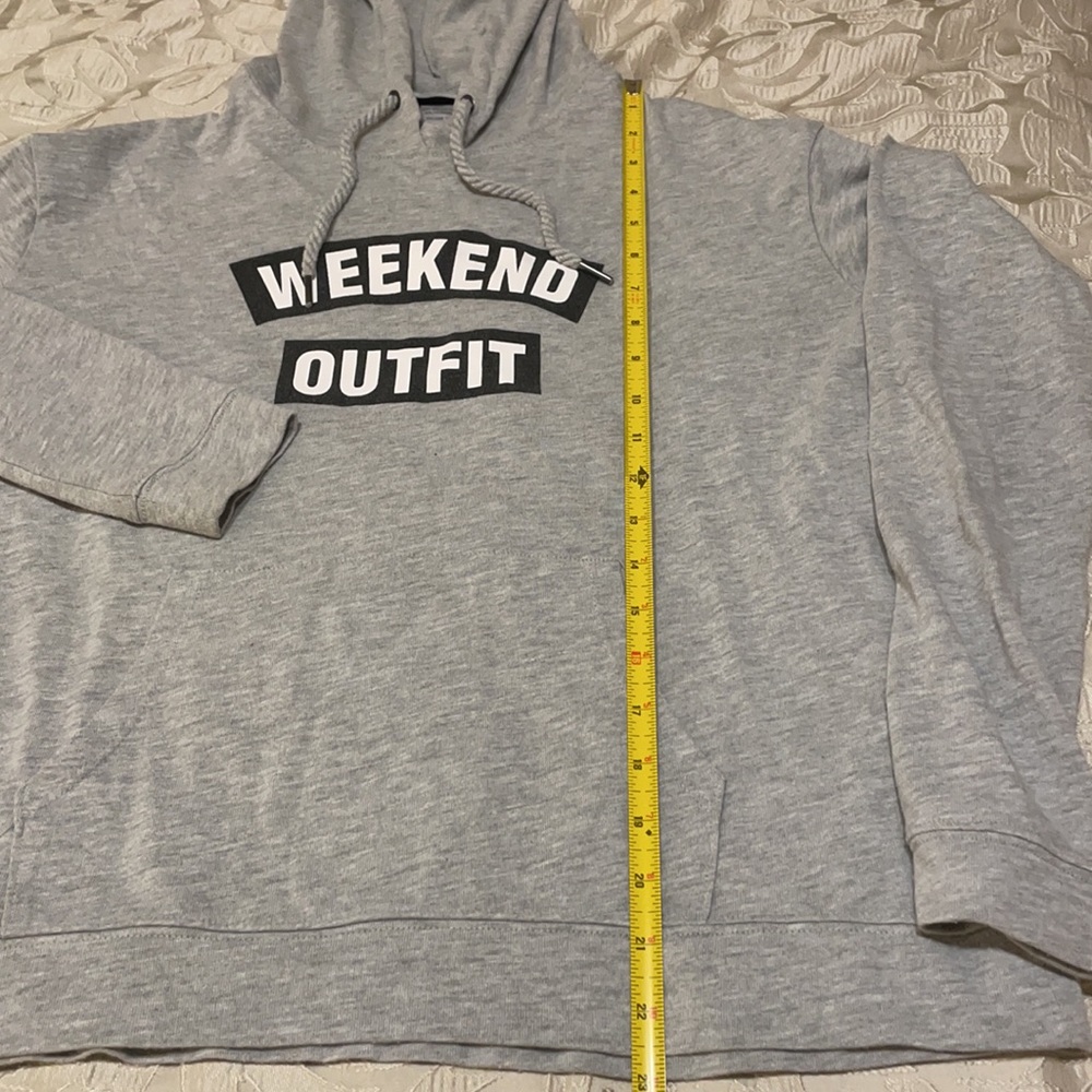 Champion Gray SZ S Kangaroo Pocket Weekend Hoodie - Picture 9 of 12